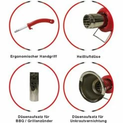 Grafner® 3in1 Unkrautvernichter Heißluftgebläse Grillanzünder 11 Grafner® 3in1 Unkrautvernichter Heißluftgebläse Grillanzünder -GRAFNER-shop 9992872 5