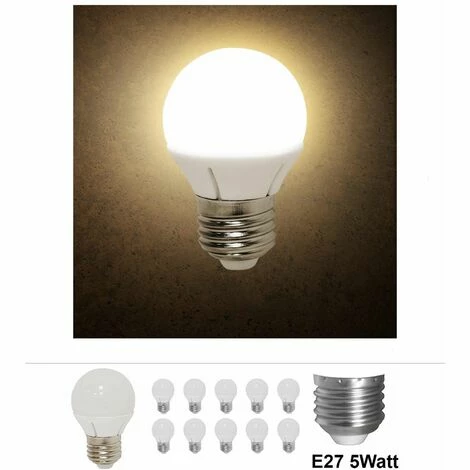 Grafner® LED Leuchtmittel E27 5 Watt 3000K Warmweiss 10er Set 3 Grafner® LED Leuchtmittel E27 5 Watt 3000K Warmweiss 10er Set