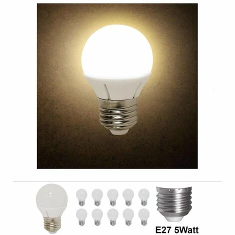 Grafner® LED Leuchtmittel E27 5 Watt 3000K Warmweiss 10er Set 5 Grafner® LED Leuchtmittel E27 5 Watt 3000K Warmweiss 10er Set – Bild 3