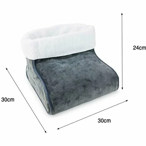 Grafner® Fußwärmer elektrisches Wärmekissen in grau Fußwärmegerät Fußsack Grafner® Fußwärmer Elektrisches Wärmekissen In Grau Fußwärmegerät Fußsack -GRAFNER-shop 9994555 2