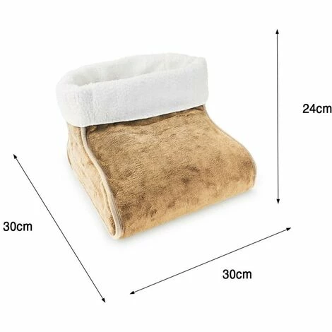 Grafner® Fußwärmer elektrisches Wärmekissen in Braun Fußwärmegerät Fußsack Grafner® Fußwärmer Elektrisches Wärmekissen In Braun Fußwärmegerät Fußsack -GRAFNER-shop 9994574 2