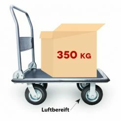Grafner® Plattformwagen Tragkraft 350kg Transportwagen Lagerwagen Transportkarre